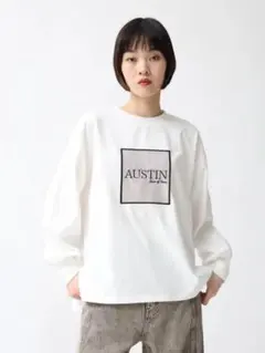 ヤマダヤ　Médocoriginal ロゴ入り ホワイト長袖Tシャツ