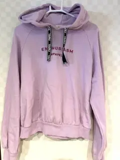 155〜165ラベンダー フード付きパーカー ENTHUSIASM #PAPEL