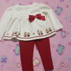 466☆ジンボリー　クリスマスのセットアップ　6-12m 60-70cm