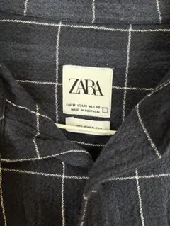 zara チェックシャツ