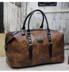 ボストンバッグ メンズ レディース 新品 欧風 軽量 旅行 レザー 革 puのサムネイル
