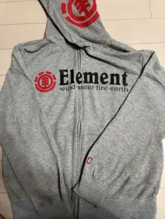 Elementジップアップパーカー　フルジップ　フード