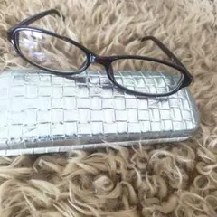 ダークブラウン オーバル型 PCメガネ