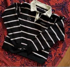 BELVET Striped Rugby Shirt 即完品 - メルカリ