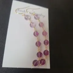 【0316-④】ピアス フローライト※高品質