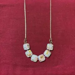 一点物　職人手描き花柄ネックレス　　　タカシマヤ購入品　#エモい可愛い