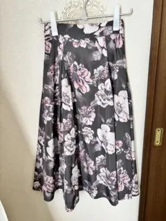 ミッシュマッシュ　ピンク　花柄スカート
