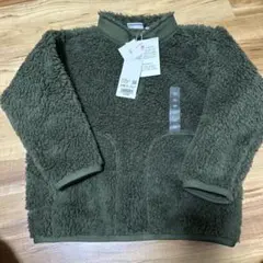 UNIQLO フリースプルオーバー 110cm オリーブグリーン