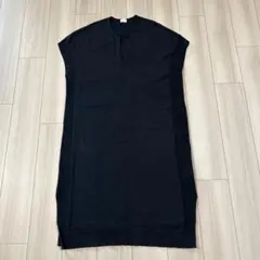 美品　URBAN RESEARCH DOORSブラック ニットロングワンピース