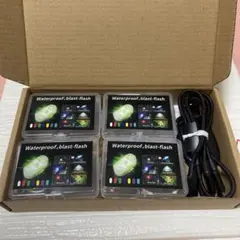 9連SMD RGB爆光ストロボライト リモコン付 振動感応 7色点灯 防水