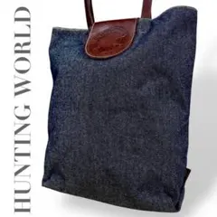 希少/美品✨ハンティングワールド 2way ビジネスバッグ デニム レザー A4 200-bag146.jpg?_ex=360x360
