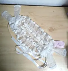 サテンリボンハーネス サテン白 [ハンドメイド] ビスチェ - メルカリ