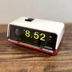 【整備済み・動作正常】CITIZENパタパタ時計 ハイリーフ・カーチス赤白