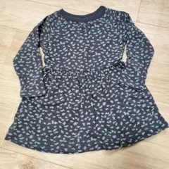 babyGAP 小花柄ワンピース 100cm ネイビー お出かけ着　普段着にも！