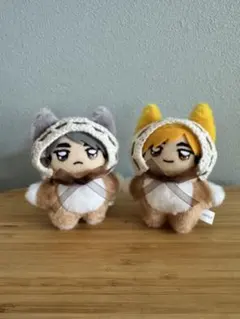 ちみけも用　手編みボンネット　リボン