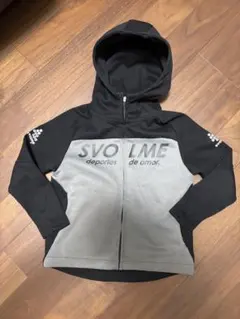svolme フルジップパーカー 黒/グレー　スボルメ 130 キッズ