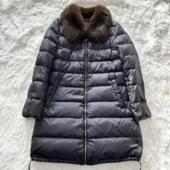 極美品　BALLSEY ダウンコート　フォックスファー　リバーシブル　38