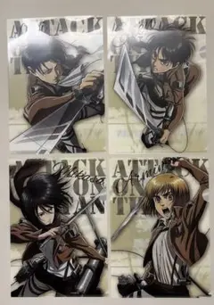 進撃の巨人　クリアファイル4枚セット