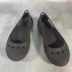 【廃盤】crocs カディ フラット パンプス ブラウン w7 23.5cm