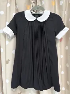 ブラック　黒　ワンピース　冠婚葬祭　入学　卒園　フォーマル