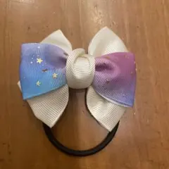 グラデーションリボンヘアゴム