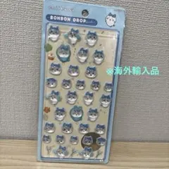ちいかわのハチワレ*ボンボンドロップシール新品同様品!!ラッコ、あのこカード付き