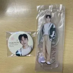 SEVENTEEN 1番くじ　バーノン　缶バッチ＆アクスタ