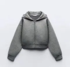 zara スクーバファブリックエフェクト　ボンバージャケット