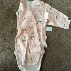 UNIQLO ミッフィー ベビー肌着 70cm ピンク　ロンパース２枚セット