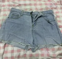 ライトブルー デニム ショートパンツ