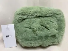 【未使用】fifth　フィフス　2way　フェイクファーミニバッグ　グリーン