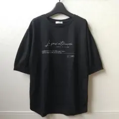 新品 五分袖プリントTシャツ ブラック Mサイズ シューラルー