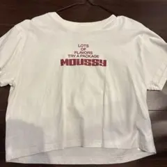 MOUSSY ロゴプリント 半袖Tシャツ ホワイトのサムネイル
