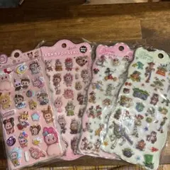 ポップシールセット かわいいキャラクター