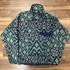 極美品 パタゴニア シンチラスナップt S MSFG 14年製 フリース 幾何学