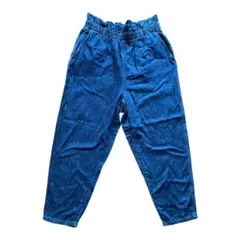 【GAP】デニムパンツ ウエストゴム L ペーパーバッグ風　左後ポケットカットのサムネイル