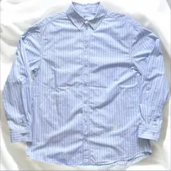 美品 Adererror ザラ コラボ ストライプ シャツ 3本針 ロゴ刺繍