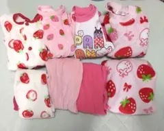ベビー パジャマ 4着セット 90 95 女の子　あたたかい　冬