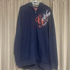 Gotcha ネイビー フルジッパーパーカー