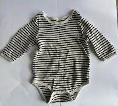 ロンパース 長袖 ボーダー プティマイン 80 ベビー