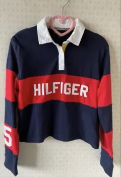 TOMMY HILFIGER 長袖ポロシャツ S/P ネイビー