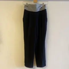 ボーダーズアットバルコニー WIDE PANTS 38 ブラック 黒 - メルカリ