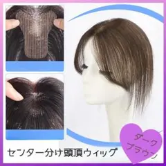 【人毛100％ 部分ウィッグ】マジックヘアピース Y字テープ ピン不要 1341