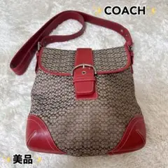 【美品 】コーチ ワンショルダーバッグ ソーホー ミニシグネチャー 6377
