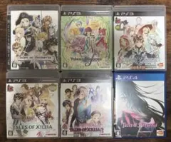 テイルズ オブ シリーズ PS3 PS4 ソフト 6本セット　エクシリア など