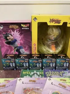 一番くじ ドラゴンボール D賞 F賞 ラストワン賞 孫悟空 ベジータ おまけ付きのサムネイル