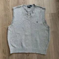 Polo by Ralph Lauren コットンニット ベスト グレー系のサムネイル