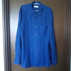 ユニクロ麻100%長袖シャツ