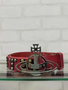 Vivienne Westwood 皮革腰帶 鉚釘 圓形標誌釦環