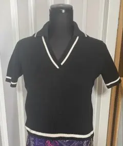 Burberrys Blue Label 半袖セーター M 黒